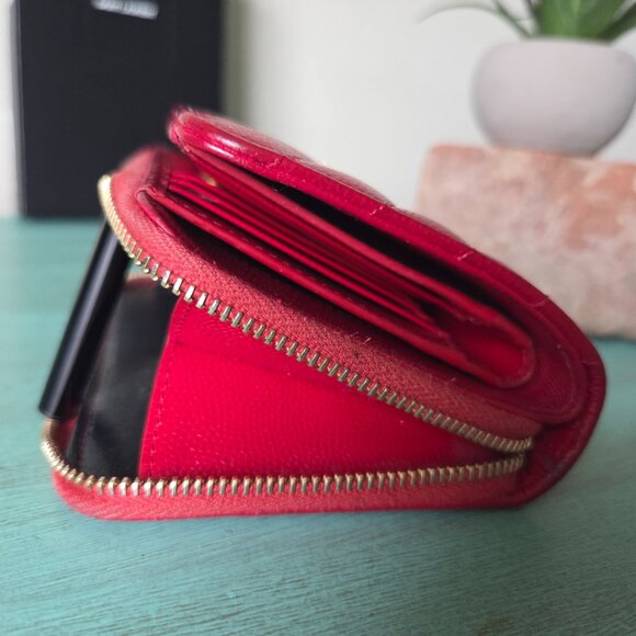 YSL Cassandre Metalassé compact zippy wallet - Picture 10 of 11